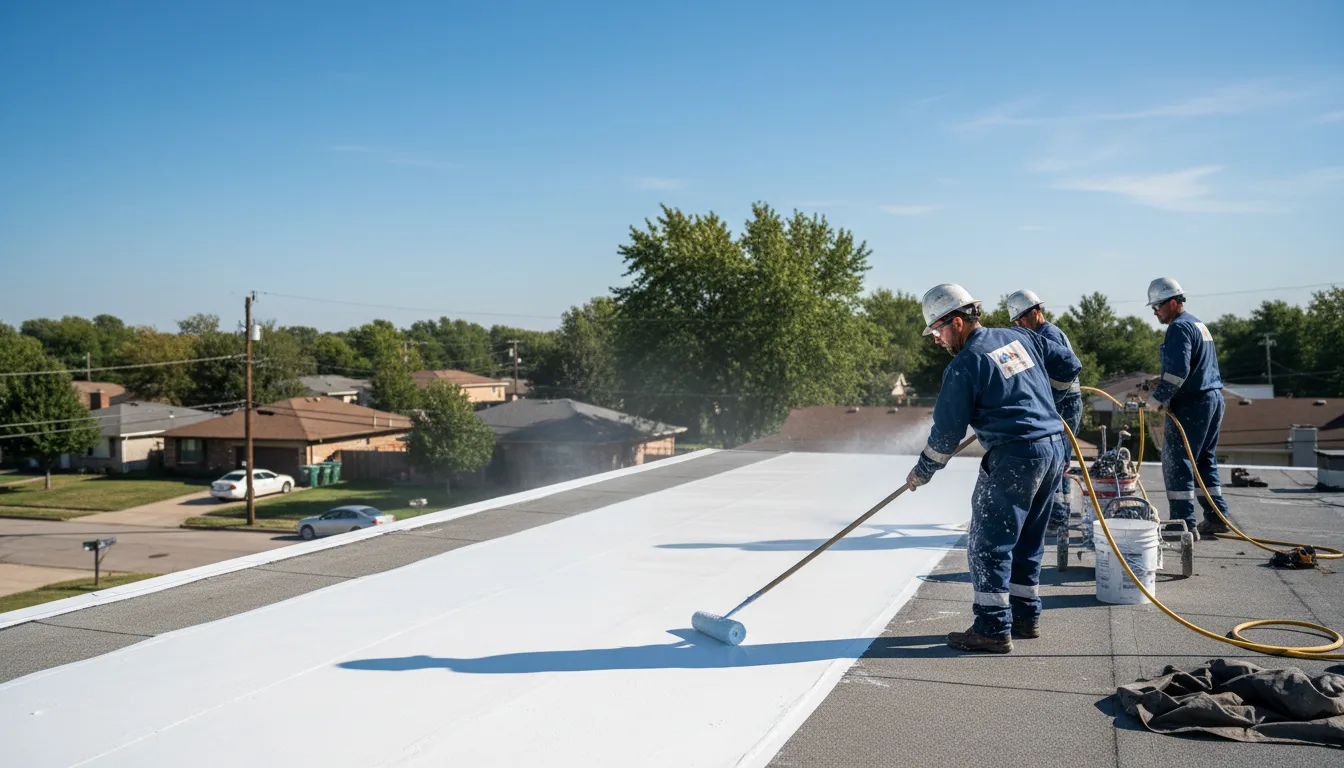 Commercial roof coating in Hyannis Port, MA near me